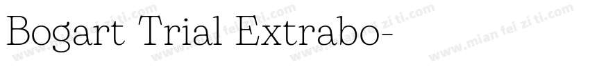 Bogart Trial Extrabo字体转换